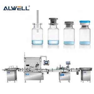 Machine de remplissage et de bouchage automatique ALWELL électrique/pneumatique haute capacité 3000 pièces/heure pour flacons de gels/poudres/pâtes - Product Image 4