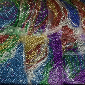 זול 7MM 32 "מתכתי לזרוק מרדי גרא חרוזים מגוון מסיבת MOT חרוזים שרשרת - Product Image 4