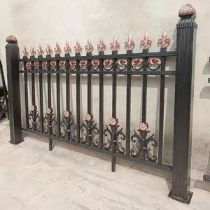 Valla de hierro forjado, suministros para exteriores, casa, patio trasero, jardín, VALLA DE Metal negro, paneles de valla de acero - Product Image 6