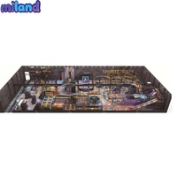 Pabrik Taman Trampolin Tiup Premium 500-1000 SQM untuk Pusat Rekreasi Dengan Desain 3D Gratis