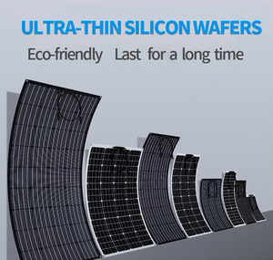 แผงโซลาร์เซลล์แบบโมโนคริสตัลไลน์คุณภาพสูง น้ำหนักเบา 100W 120W 200W 300W แบบพกพาและยืดหยุ่นสำหรับใช้งานกลางแจ้ง - Product Image 2