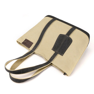 Women's Tote <b>Bag</b> Contrast <b>Patchwork</b> Canvas Pocket Fashion Underarm <b>Bag</b> Comfortable Shoulder Girl Vacation Shopping <b>Bag</b> - Product Image 4