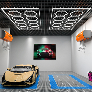 <span class=keywords><strong>Lumières</strong></span> hexagonales à haut rendement lumineux, éclairage LED très vendu pour la salle d'exposition, garage haut de gamme et <span class=keywords><strong>atelier</strong></span> automobile - Product Image 2