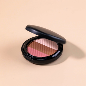 TY07 Hot Private Label Healthy Sun Kissed Mélanges dans une poudre de finition transparente naturelle 3 couleurs Shimmer Combination Blusher - Product Image 4