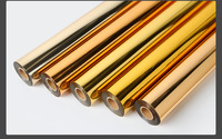 SHENGSHENG Lámina de Estampado en Caliente Ecológica de PET para Manteles de PVC, Dorado/Plateado/Oro Rosa Metálico, 140cm y 150cm de Ancho