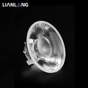 Fábrica Led Lente De Iluminação Para Spotlight 75Mm 30 Graus Iluminação Profissional Cob Lente De Plástico Especialista Cob Led Lente