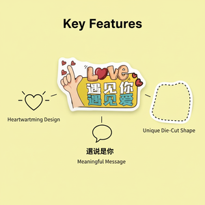 Letrero Personalizable en Forma de Corazón para el Día de San Valentín, Accesorio para Fotos del Festival Qixi, Día de San Valentín Chino - Product Image 2