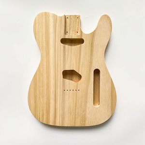 Cuerpo de guitarra de madera maciza de Paulownia personalizado sin acabar para kits de bricolaje - Product Image 2