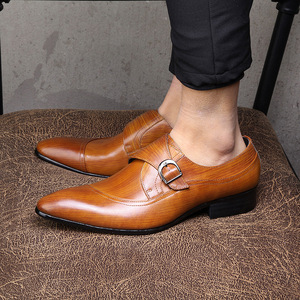 Men's Business Ankle Boots-Cowhide Leather <b>White</b> Square Toe Lightweight Autumn Trendy - Product Image 2