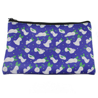Sac à crayons en néoprène imprimé par Sublimation lapin, trousse à cosmétiques étanche avec fermeture éclair pour filles étudiantes