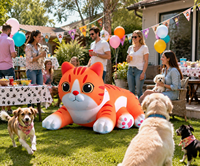 Chat gonflable personnalisé pour l'affichage dans les sites touristiques, les parcs d'attractions, la décoration d'activités commerciales