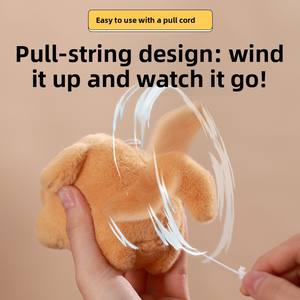 Peluche Cane Hachimi con Coda Mobile e Cordino, Simpatico Ciondolo per Zaino per Bambini 4-6 Anni, Regalo di Compleanno - Product Image 3