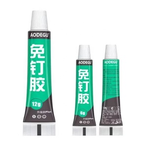 AODEGU Adhésif sans perçage 12ml, puissant et universel pour murs et carrelages, adhésif universel pour verre - Product Image 1