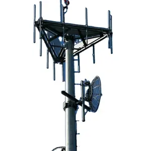 80 90 100 M yuvarlak sütun tek çelik boru Gsm telekom anten Monopole kendini destekleyen iletişim kulesi