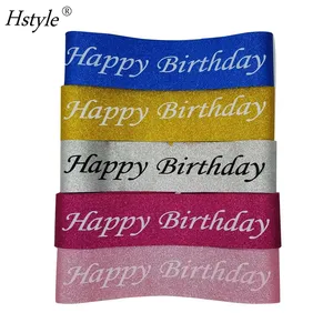 1PC Glitter Happy Birthday Sash Shoulder Strap Etiquette Belt Birthday Sash for Women Men Birthday Party Favors Supplies HS1562