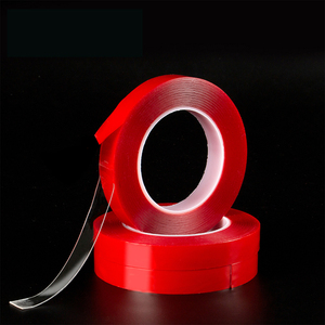 Ruban adhésif automobile imperméable personnalisé, rouge, ultra-résistant, ruban adhésif transparent en mousse acrylique double face pour voiture - Product Image 1