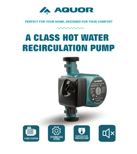 <span class=keywords><strong>Bomba</strong></span> <span class=keywords><strong>de</strong></span> <span class=keywords><strong>Agua</strong></span> Caliente AQUOR para el Hogar, 35/53/78W, Tres Velocidades, Silenciosa, <span class=keywords><strong>de</strong></span> Alta Presión y Circulación - Product Image 2