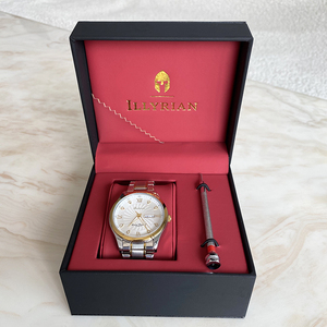 China Supplier Eco custom logo PU Leather Pillow Wrist Watch Box Cheap Watch Case
