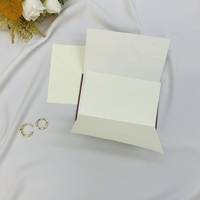Undangan Pernikahan Kayu Buatan Tangan Harga Murah Grosir Hot Stamping dengan Amplop Dompet 8.5x14cm