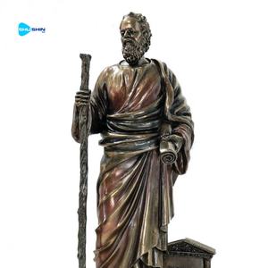 รูปปั้นฮิปโปคราตีส ทองสัมฤทธิ์ รูปปั้นเทพเจ้าแห่งการแพทย์ของกรีก ของตกแต่งโต๊ะทำงานสมัยใหม่ ขนาดสั่งทำได้ - Product Image 2