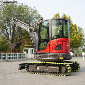 Nuevo modelo 3.5ton <span class=keywords><strong>Mini</strong></span> Excavadora XN35 excavadora sobre orugas con motor japonés 18.5KW cabina cerrada y sin cola - Product Image 6