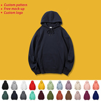 Sweat-shirt à capuche unisexe en coton uni, coupe oversize, avec poche kangourou, personnalisable avec logo, vierge, vente en gros