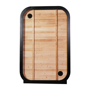 Sauna Exterior Individual Tipo Cubo de Abeto, Cabina de Spa Cuadrada con Vapor Interior, Calentador de Sauna ETL y Accesorios - Product Image 2