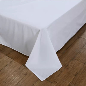 Mayorista Blanco Poliéster 5 <span class=keywords><strong>Estrellas</strong></span> Color Sólido Funda Nórdica 4 piezas Blanco Hotel Juego de Cama Mayorista - Product Image 3