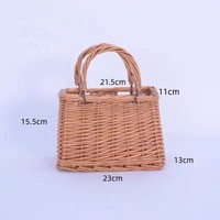 Nouveau panier de fleurs en osier rustique naturel pour la maison, fête de mariage, Festival, décoration de noël