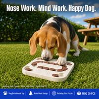 Jouet interactif pour chien : Distributeur de friandises coulissant anti-étouffement, bol d'alimentation lente, jeu d'intelligence