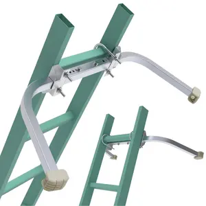 Ausziehleiter-Stabilisator Hochleistungs-Orange-Pulverbeschichteter Stahlleiter-Stabilisator für Dachrinnen für Gartengeräte