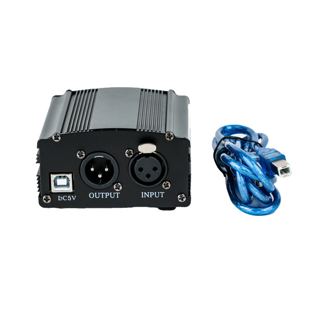 BMG PP-1 External 48v Usb Supply Mini Microphone 1 Channel Phantom Power for Condenser Microphone