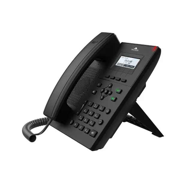 अत्यधिक लागत प्रभावी प्रवेश स्तर पीएं वीओआईपी फोन 2 लाइनों 3-रास्ता कॉल X1S
