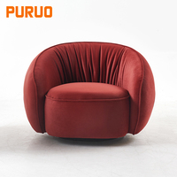 Fauteuil d'appoint au design moderne de Foshan Furniture, fauteuil confortable, fauteuil pivotant, canapé, salon, fauteuil de détente moderne de luxe