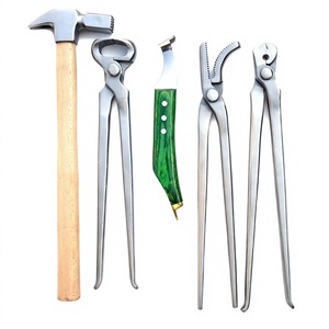 Professional Farrier <b>Horse</b> Hoof Care Tool Kit Hoof <b>Clippers</b> Nail Puller Trimming Knife Loop Hoof Knives Equestrian Equipment - Product Image 1