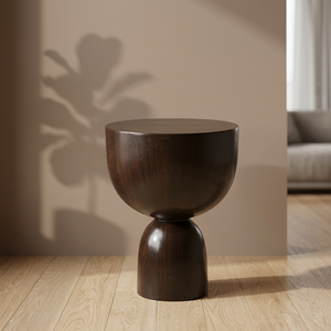 Mesa de Centro Redonda Moderna de la Mejor Calidad, Diseño Minimalista, Acabado Negro, Muebles para Sala de Estar, Decorativa - Product Image 5