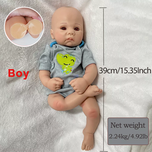 16Inch 39Cm Top Bán Đồ Chơi Mềm Bất Sống Đầy Đủ Bộ Dụng Cụ Cơ Thể <span class=keywords><strong>Toddler</strong></span> Với Silicone Bé Sinh Ra Mở Miệng Búp Bê Cho Trẻ Em - Product Image 6