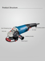 Meuleuse d'angle électrique filaire 1200W, très vendue, puissance professionnelle, diamètre de disque 150mm, excellente qualité pour le polissage, 220V.