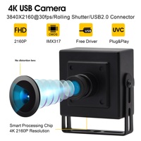Cámara Industrial USB 2.0 de Alta Velocidad con Sensor CMOS IMX317, 1080p Full HD, 30FPS, Sin Distorsión, Sin Necesidad de Controladores