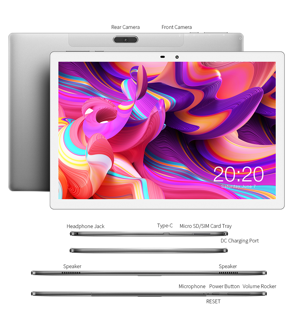 Teclast M30 Pro 10.1インチ Android 10 タブレット P60 8コア 4GB RAM