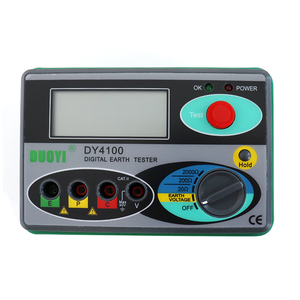 DY4100 เครื่องวัดความต้านทานดินแบบดิจิตอล เครื่องทดสอบความต้านทานดินพร้อมจอแสดงผลดิจิตอล ช่วง 0.01-2000 โอห์ม - Product Image 2