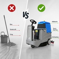Autolaveuse autoportée électrique à batterie pour usage industriel et commercial