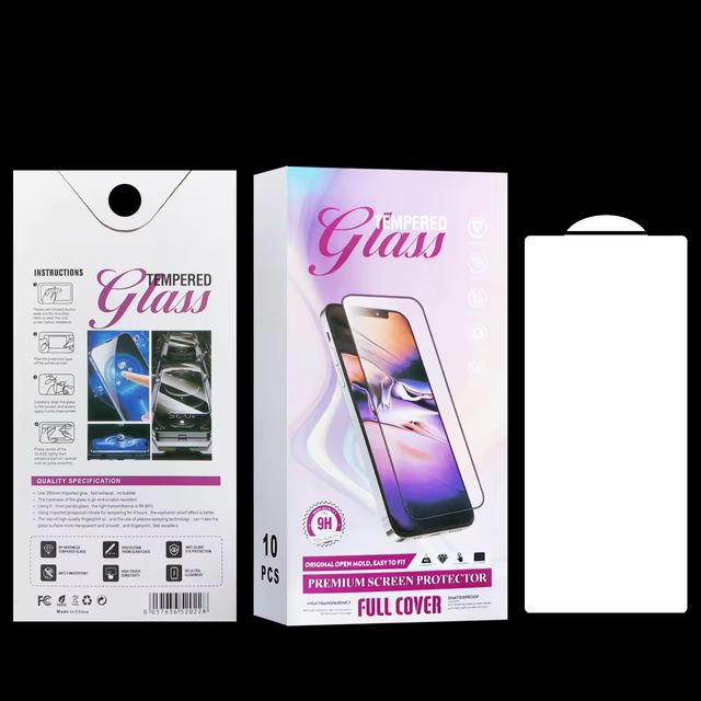 High Definition 2.5d Anti-scratch 9h Tempered Glass Fluorescent Screen Protector Film for 14 Pro Full Mobile Phone