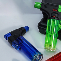 Allume-cigare torche en plastique multicolore butane à jet unique pour la cuisine et le camping Vente en gros Allume-cigare bon marché pour barbecue