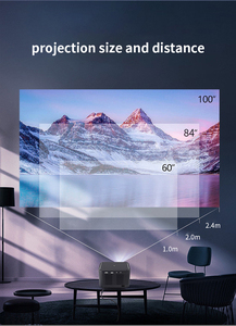 Meilleures ventes A40C Projecteur portable LED Android 9 5G WiFi 1080P 500 lumens ANSI 1 Go 8 Go Écran 300 pouces Vidéo 4K - Product Image 6