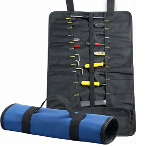 35 Pockets <b>Tool</b> Roll-Up Bag Portable, Visible <b>Storage</b> Bag with 20 Interior Pockets for Wrenches, Screwdrivers, Pliers, and <b>Tools</b> - Product Image 4