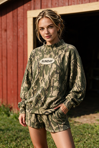 <span class=keywords><strong>Sudadera</strong></span> Gráfica con Cuello Alto para Mujer y Adolescente 2026, <span class=keywords><strong>Oversize</strong></span>, Corta, Manga Larga, Holgada, para Invierno - Product Image 5
