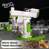 Machines à granulés de bois de petite capacité RICHI - CE/ ISO9001/ATEX Machine à granulés de bois de 200 kg à vendre au Canada