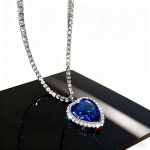 Vente en Gros <span class=keywords><strong>Titanic</strong></span> Coeur de l'Océan Diamant Coeur <span class=keywords><strong>Collier</strong></span> Pendentif Colliers - Product Image 3