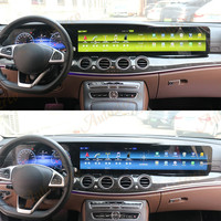 Reproductor Multimedia para Automóvil con Pantalla Triple de 38 Pulgadas, Android Auto para Mercedes-Benz Clase E W213 2016-2020, Unidad Principal de Navegación GPS para Automóvil